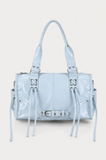 Ayla Powder Blue Buckle Shoulder Bag