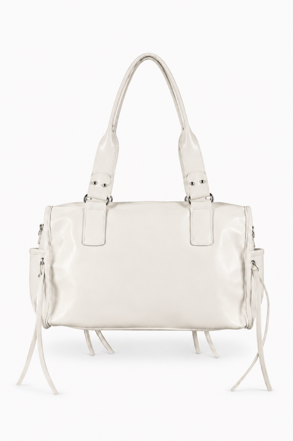 Ayla Pearl Ivory Buckle Shoulder Bag