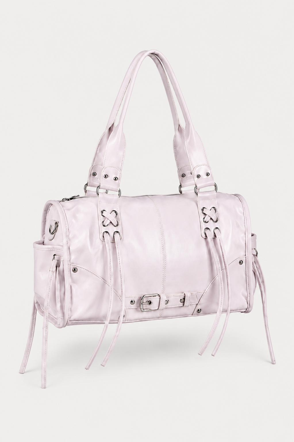 Ayla Pearl Lilac Buckle Shoulder Bag