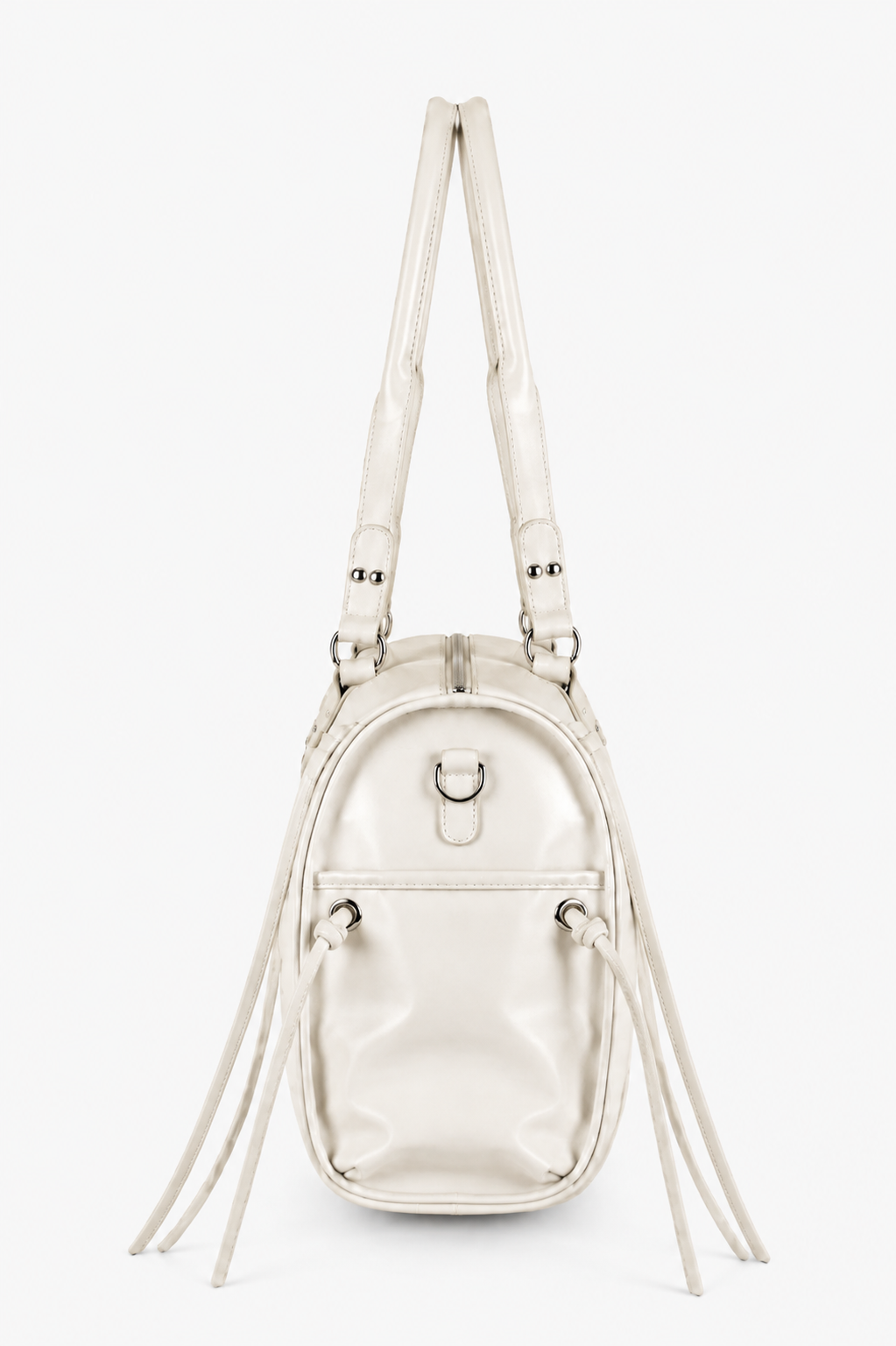 Ayla Pearl Ivory Buckle Shoulder Bag