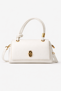 Pearl White Luxe Satchel