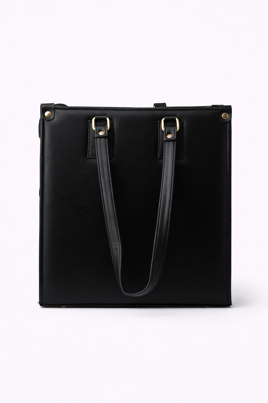 BLACK LEATHER ELEGANT BLACK BAG