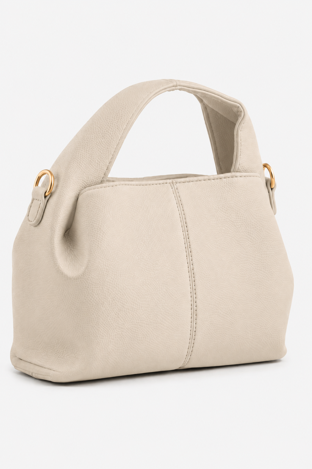 Sana Warm Ivory Hobo Shoulder Bag
