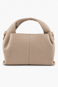 Sana Soft Taupe Hobo Shoulder Bag