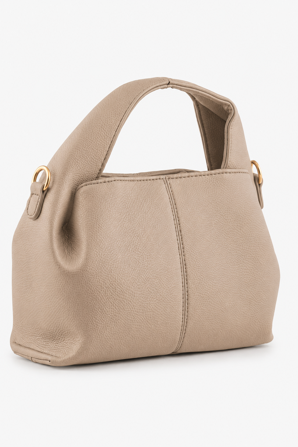 Sana Soft Taupe Hobo Shoulder Bag