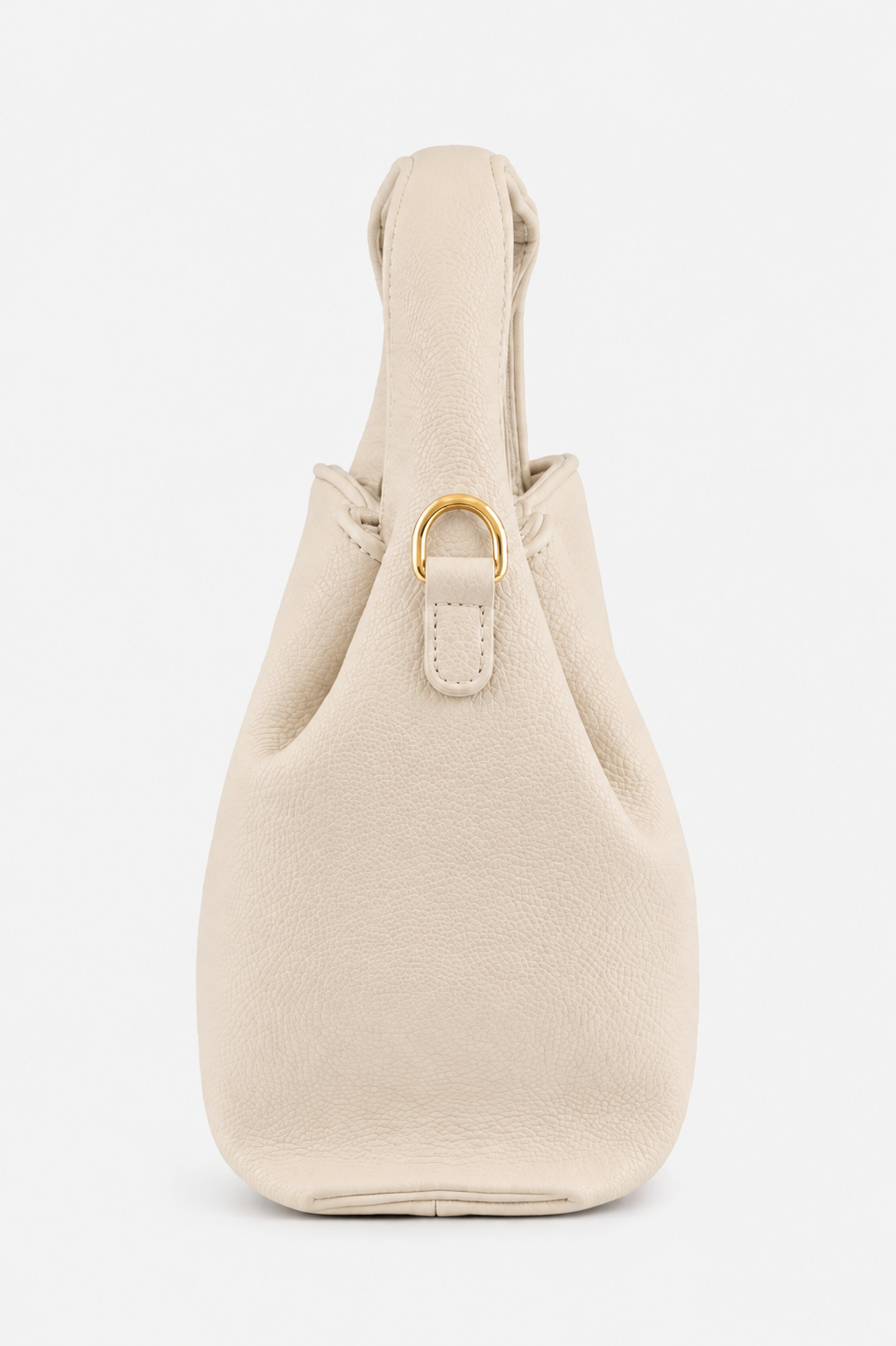 Sana Warm Ivory Hobo Shoulder Bag