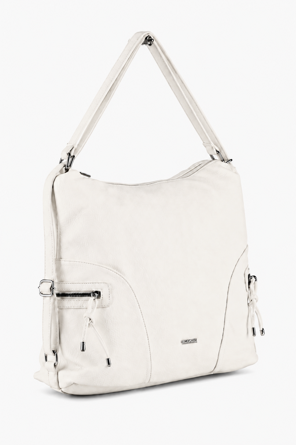 Ayla Pearl Ivory Hobo Shoulder Bag