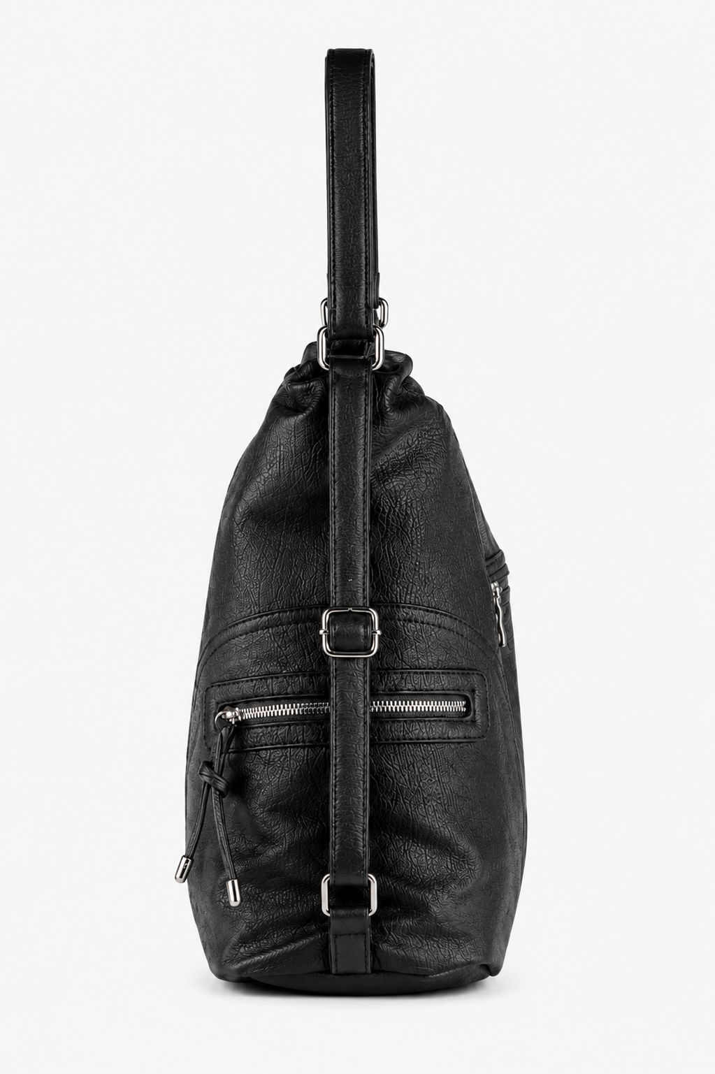 Ayla Midnight Black Hobo Shoulder Bag