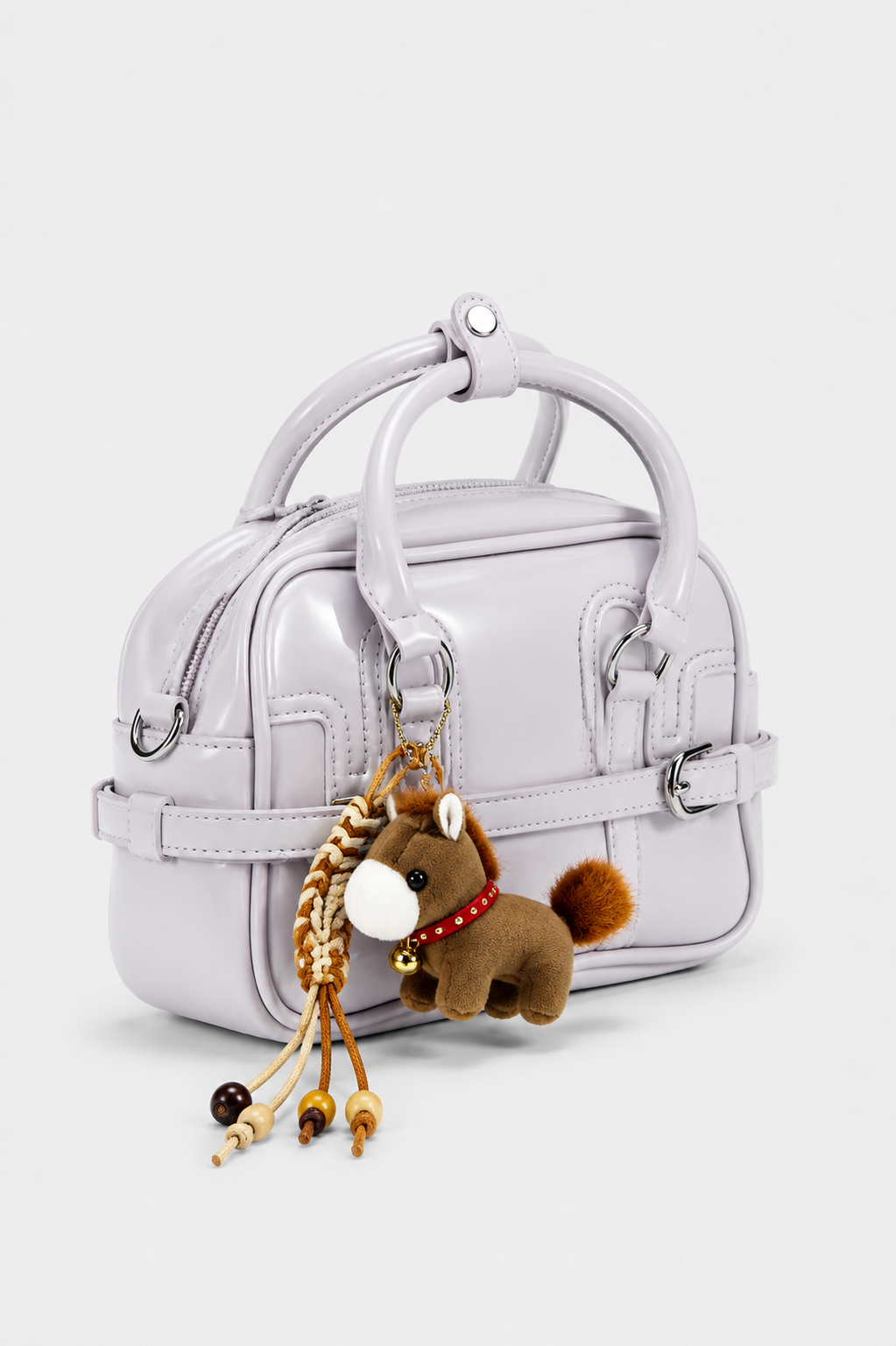 Luna Pearl Lilac Charm Satchel