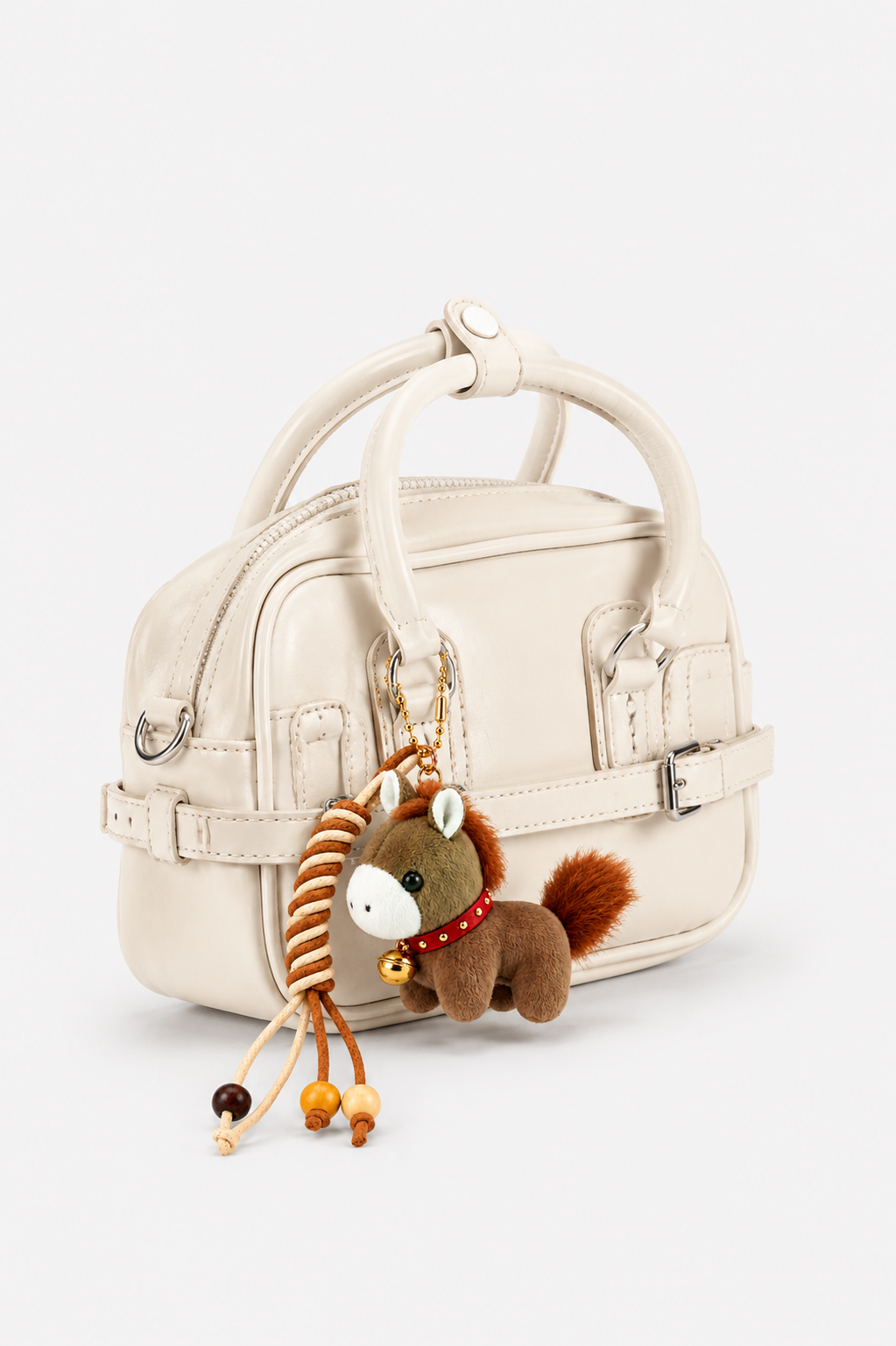 Luna Vanilla Ivory Charm Satchel