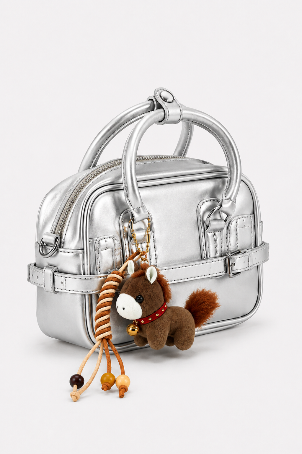 Luna Moonlight Silver Charm Satchel