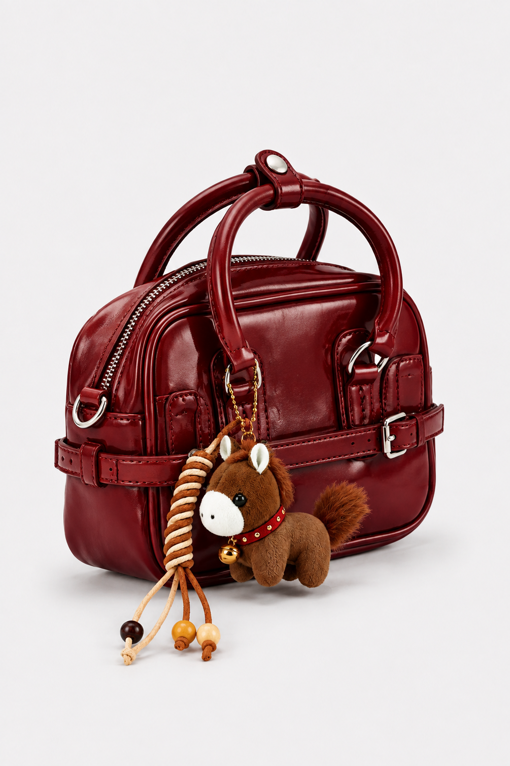 Luna Ruby Red Charm Satchel