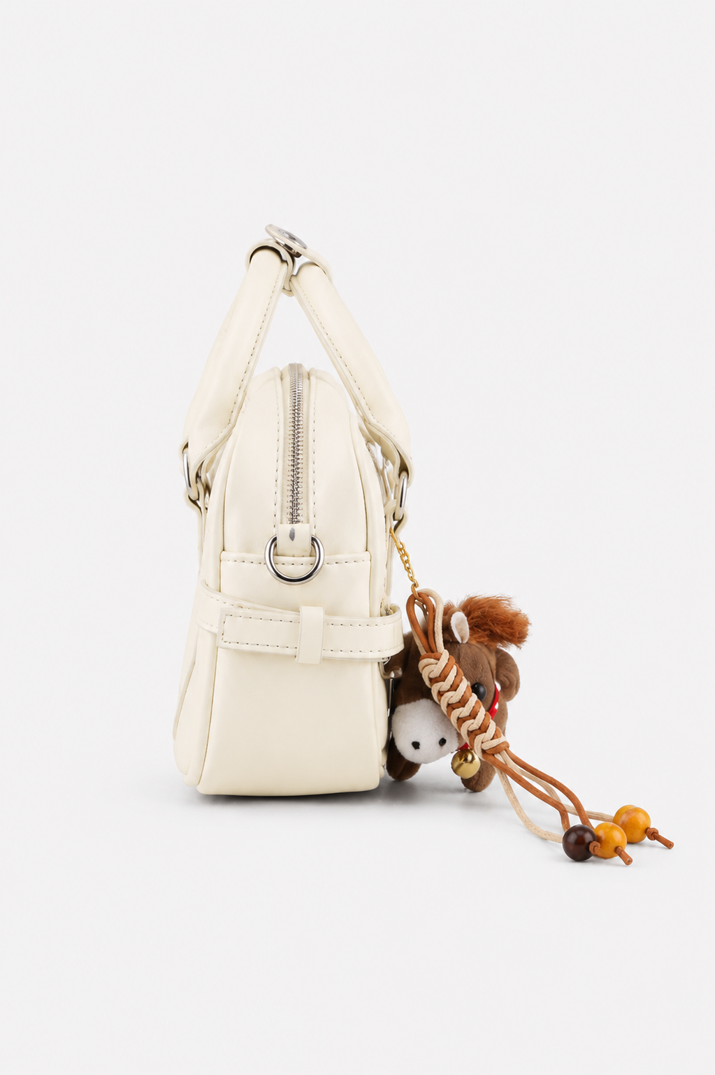 Luna Vanilla Ivory Charm Satchel