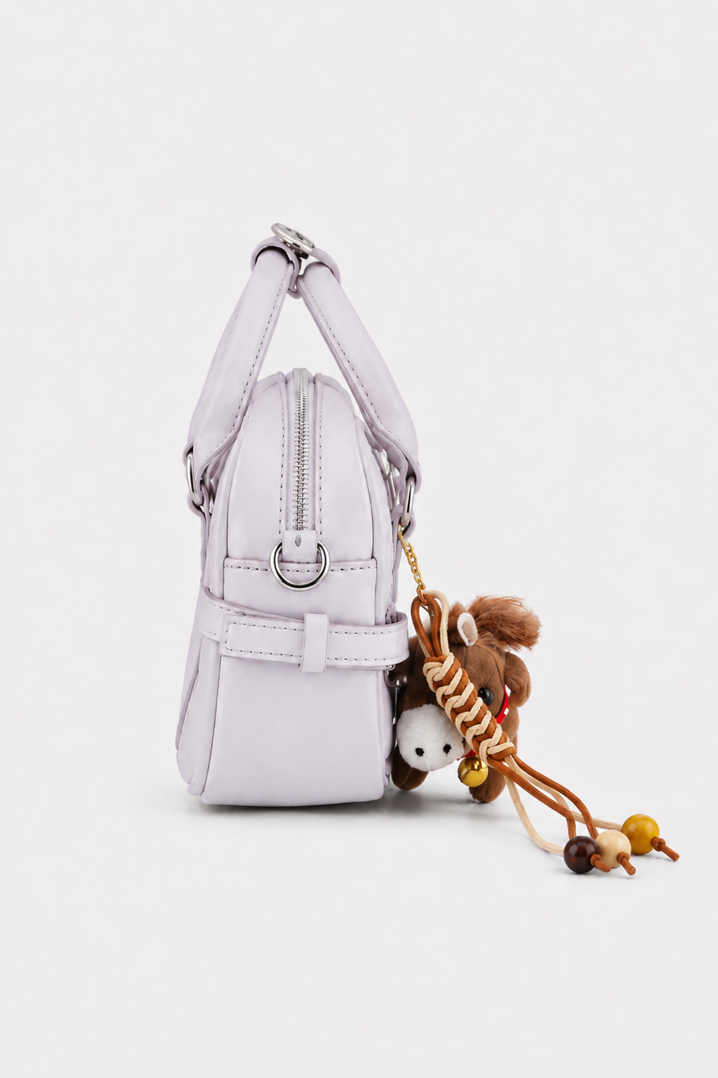 Luna Pearl Lilac Charm Satchel