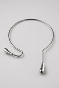 Minimalist Teardrop Torque Necklace