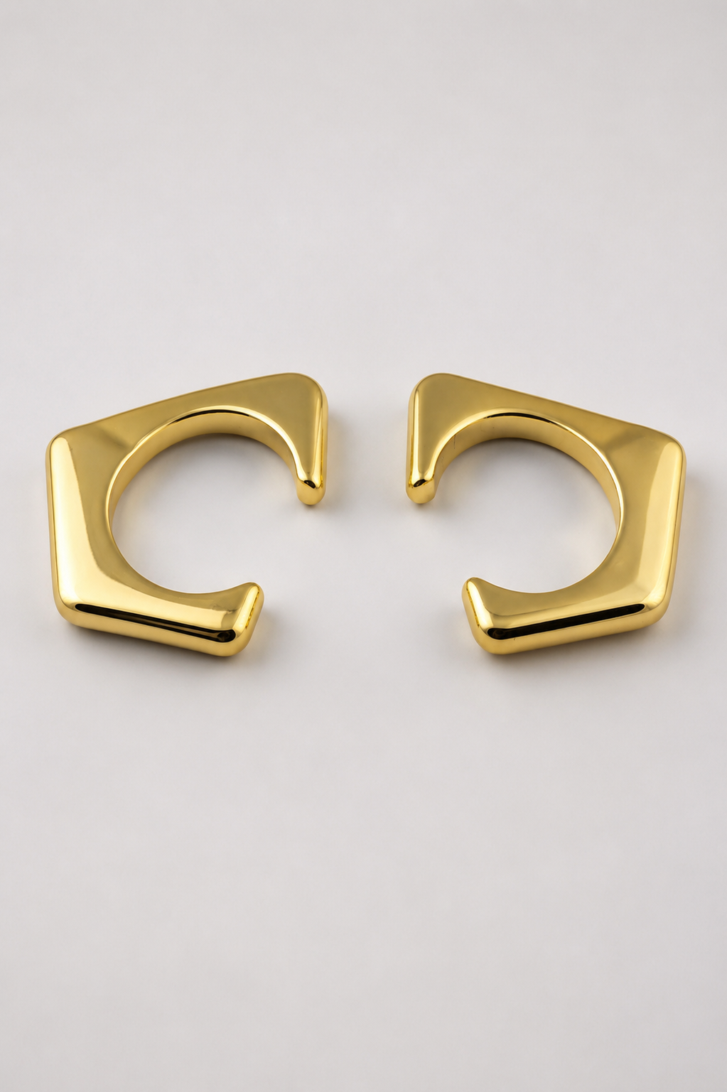 Sculptural Gold Wave Necklace
