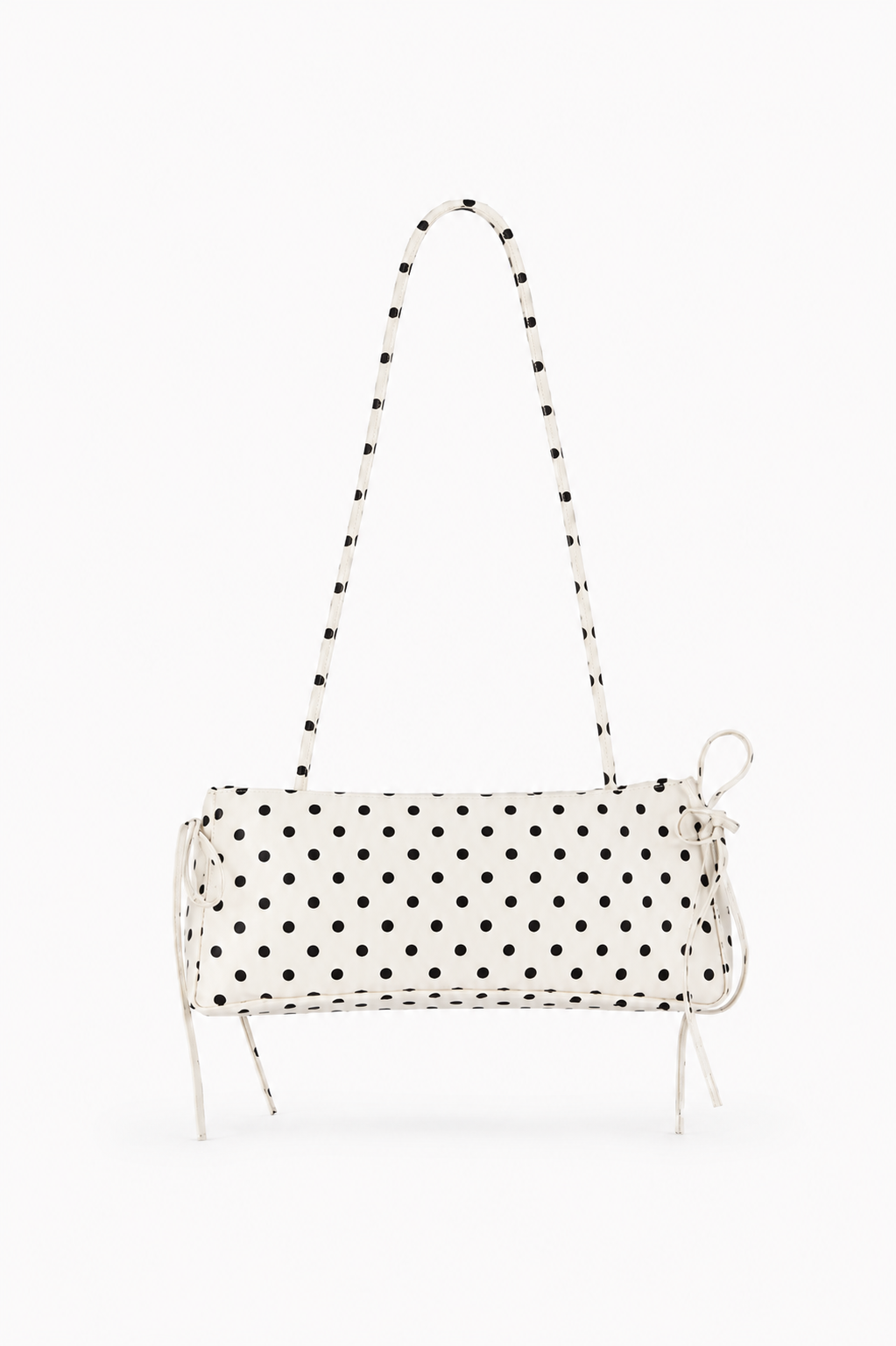 Mira Classic Ivory Polka Dot Shoulder Bag