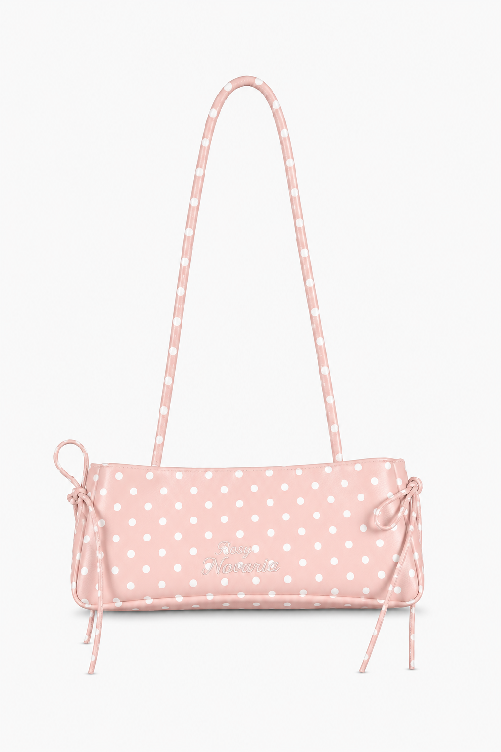 Mira Blush Pink Polka Dot Shoulder Bag