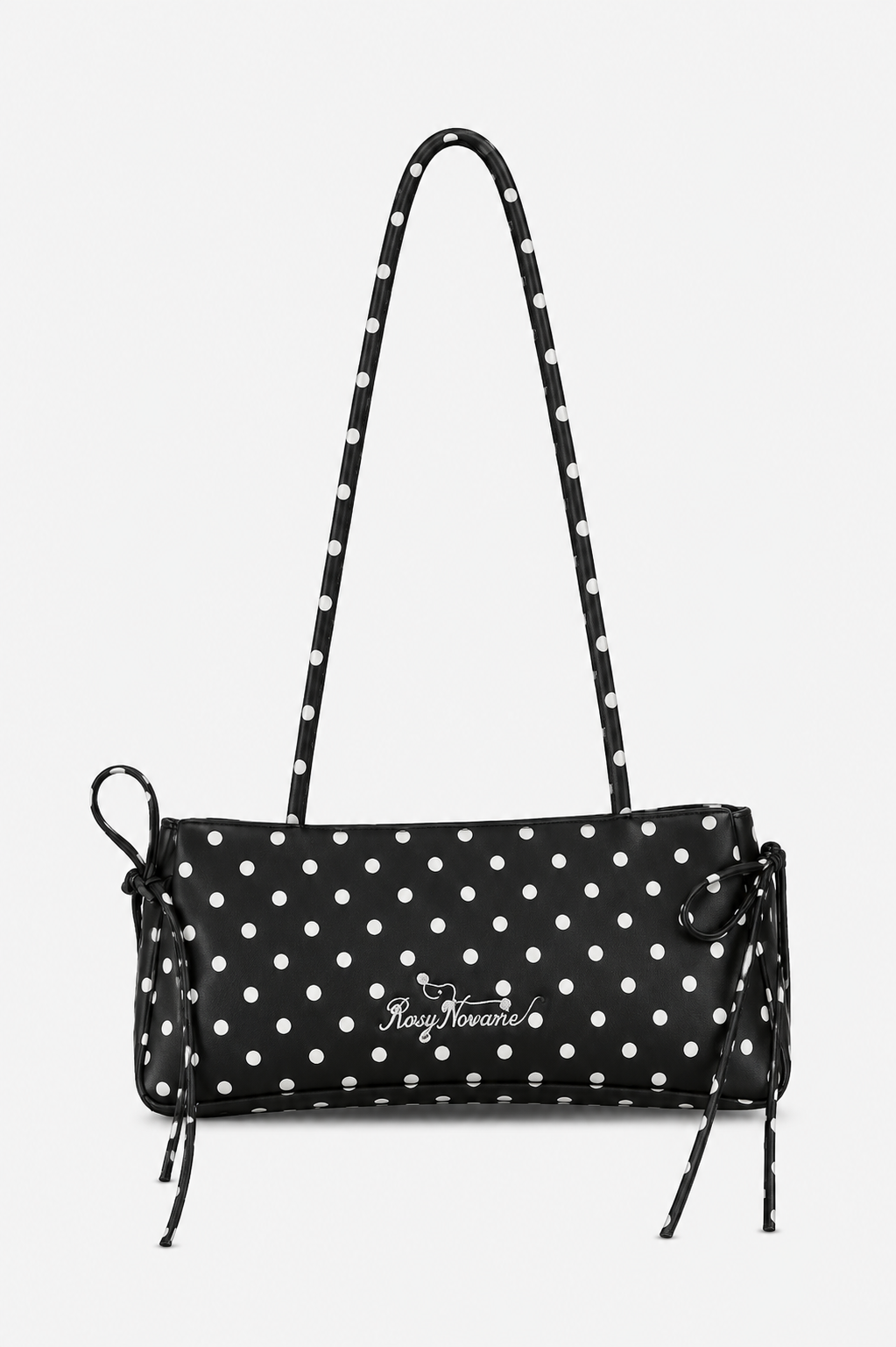 Mira Black Polka Dot Shoulder Bag
