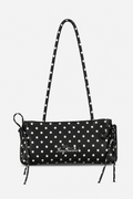 Mira Black Polka Dot Shoulder Bag