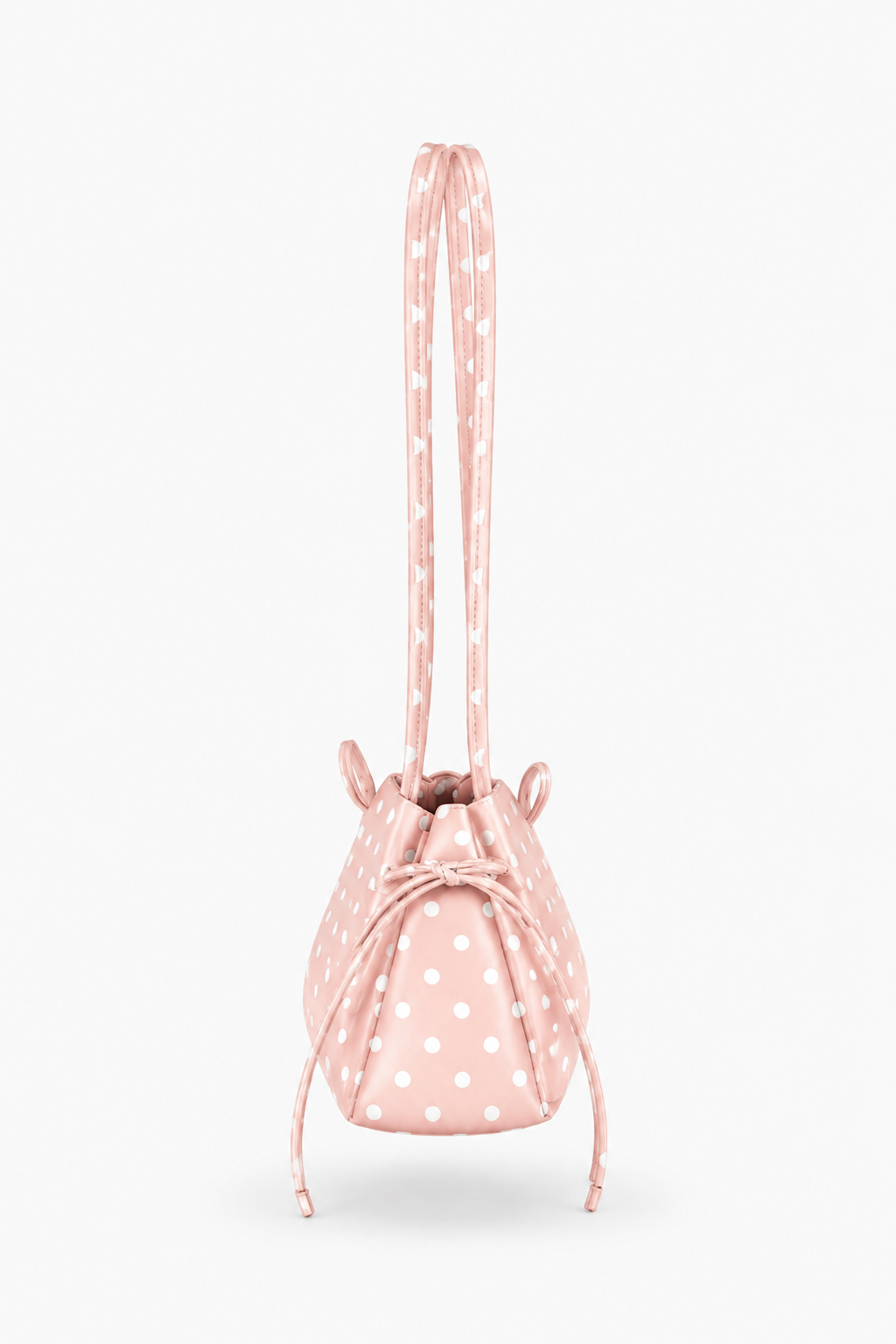 Mira Blush Pink Polka Dot Shoulder Bag