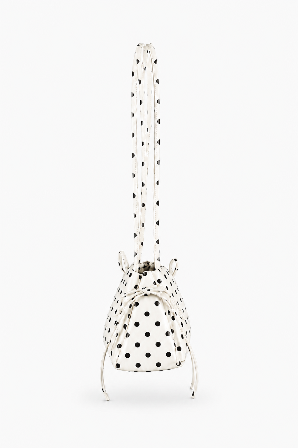 Mira Classic Ivory Polka Dot Shoulder Bag