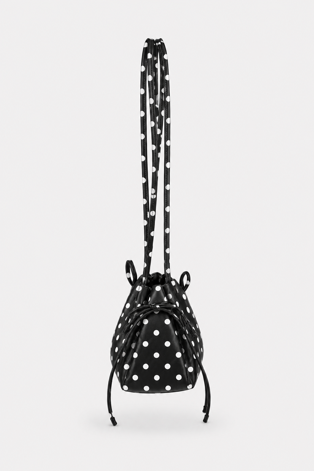 Mira Black Polka Dot Shoulder Bag