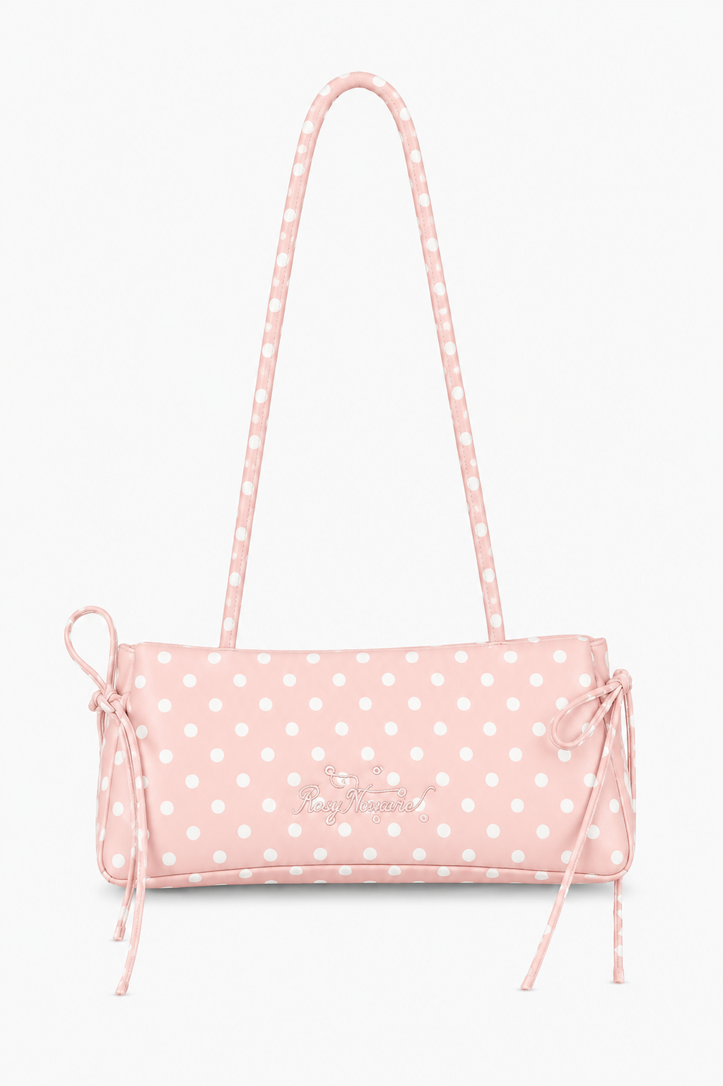 Mira Blush Pink Polka Dot Shoulder Bag