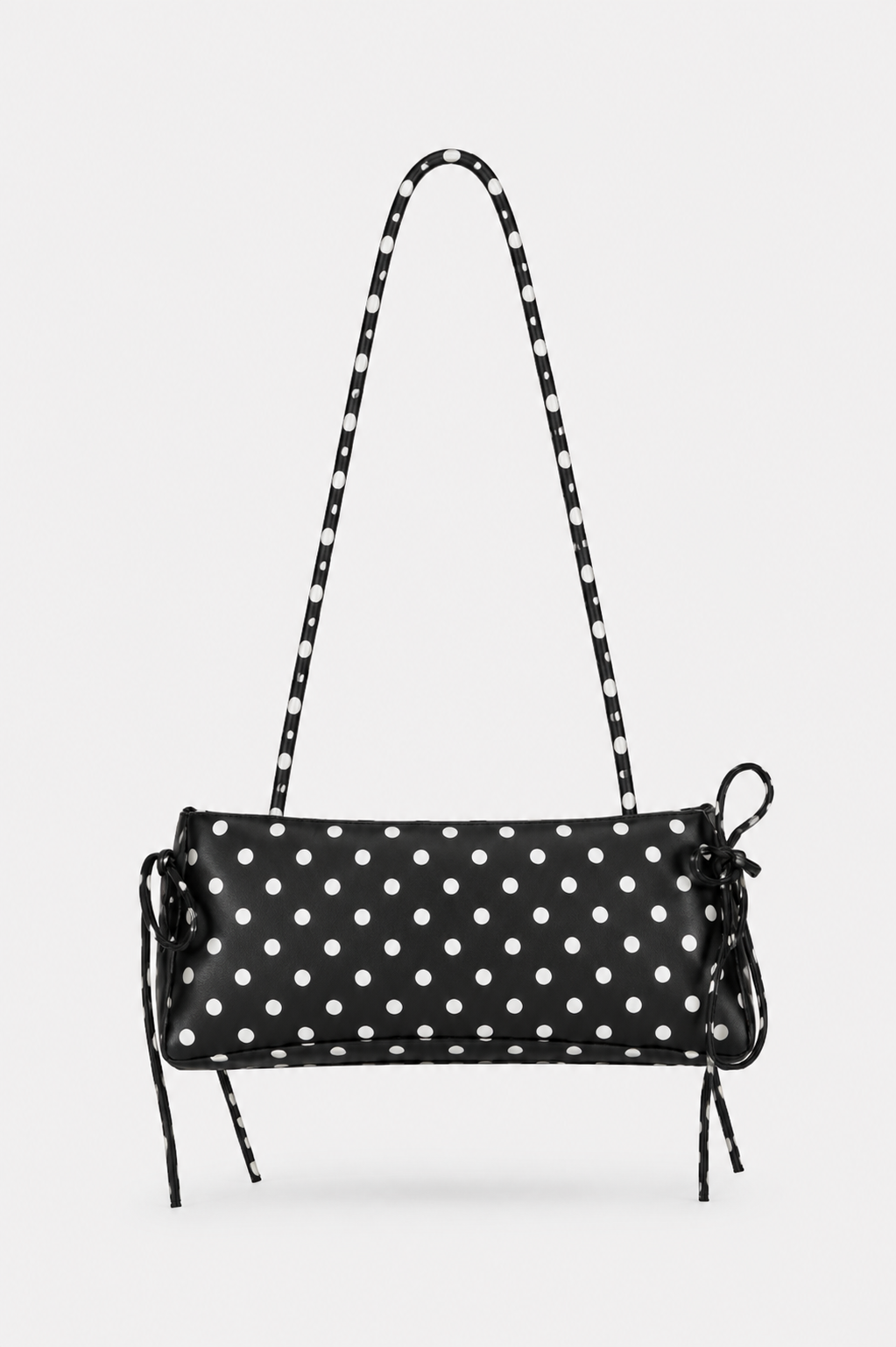 Mira Black Polka Dot Shoulder Bag