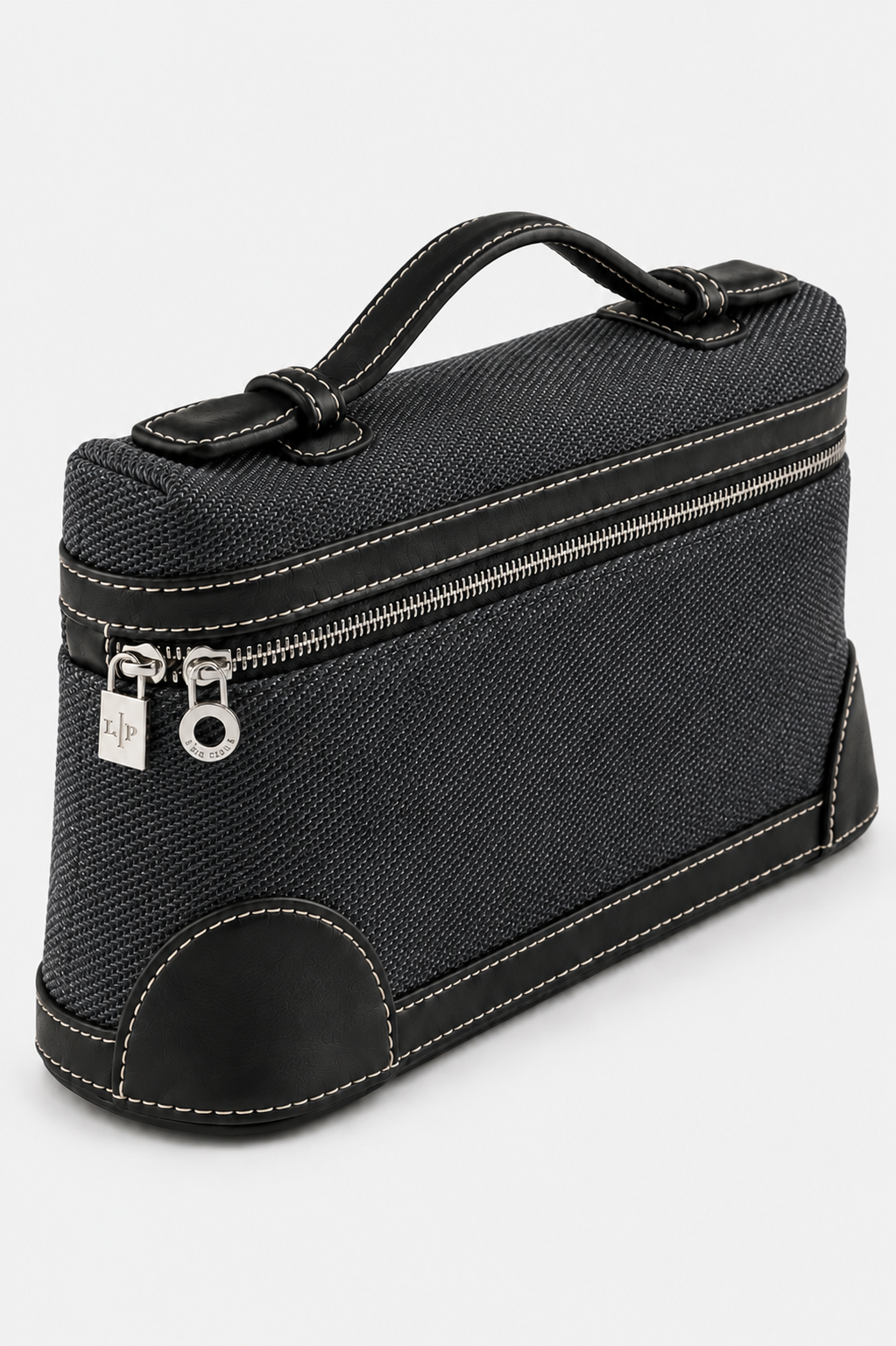 Nora Charcoal Denim Box Bag