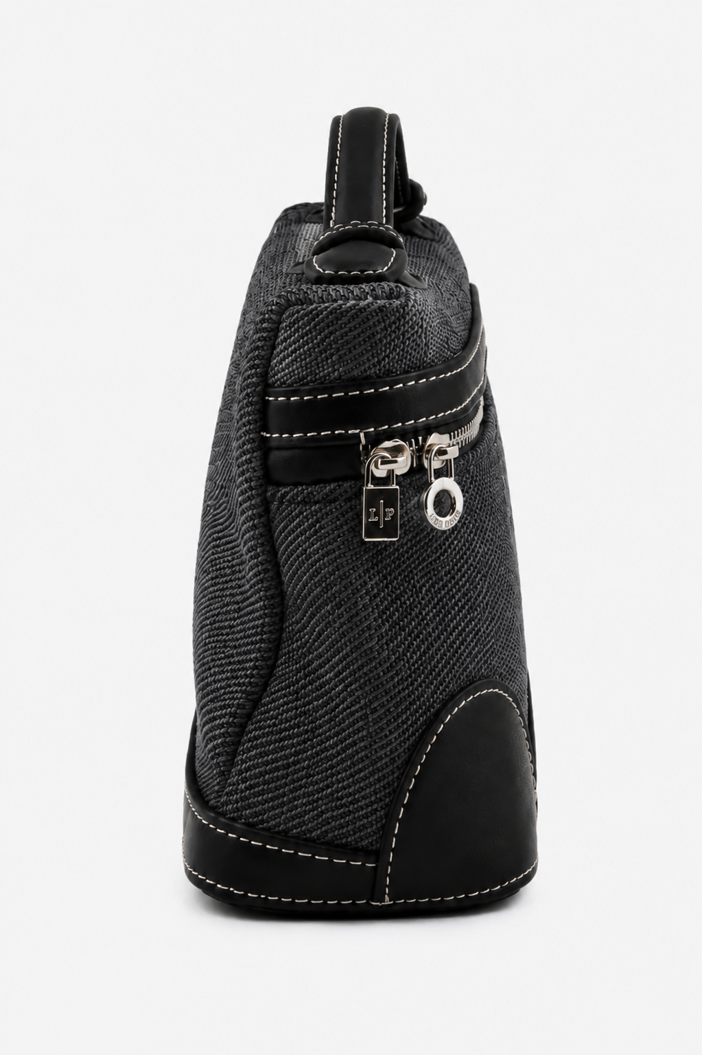 Nora Charcoal Denim Box Bag