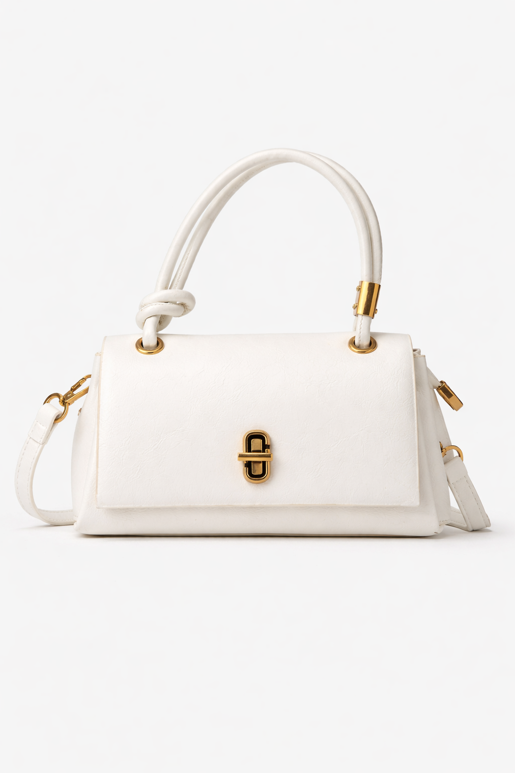 New Arrivals Pearl White Luxe Satchel